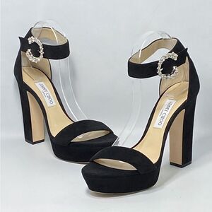Jimmy Choo Mionne 120MM Suede Platform Sandals size 40.5